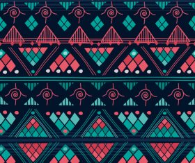 Pretty aztec ethnic seamless pattern vector