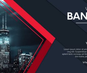 Professional website banner vector