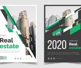 Real estate business poster apartment vector