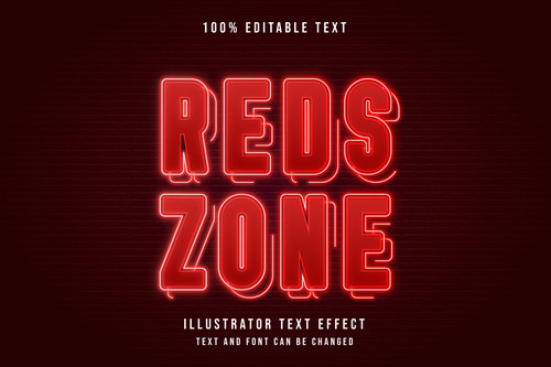 Red editable font effect text vector on brown background