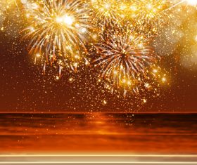 Resplendent firework vector