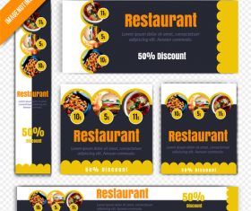 Restaurant poster vector