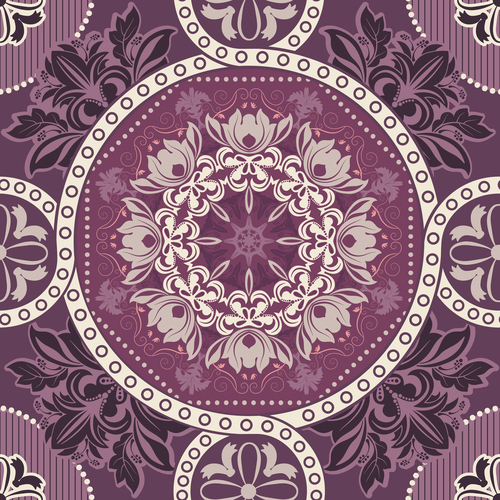 Seamless background purple pattern vector