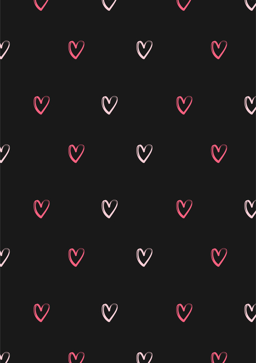 Seamless heart pattern background vector