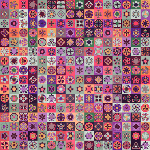 Seamless pattern ethnic ornament design vector