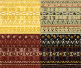 Set of ethno seamless background pattern vector