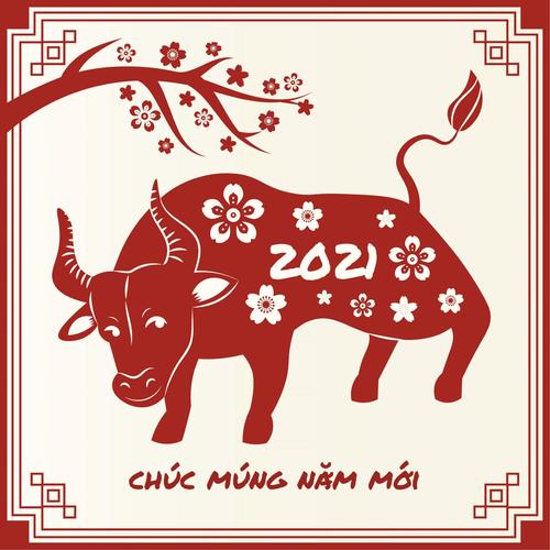 Southeast Asian style new year greeting card vector