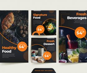 Special food poster vector