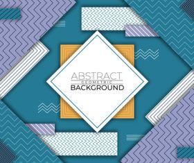 Square abstract geometric vector background style