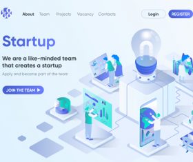 Startup concept vector