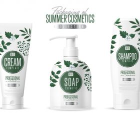 Summer cosmetic vector