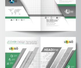 Table annual report brochure vector