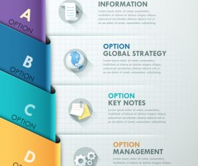 Templates of Infographics option vector