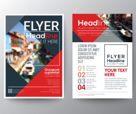 Travel brochures flyer templates vector