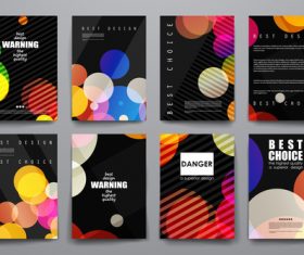 Unique brochure design vector