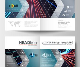 Unique cover design template vector