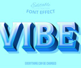 VIBE text style effect vector