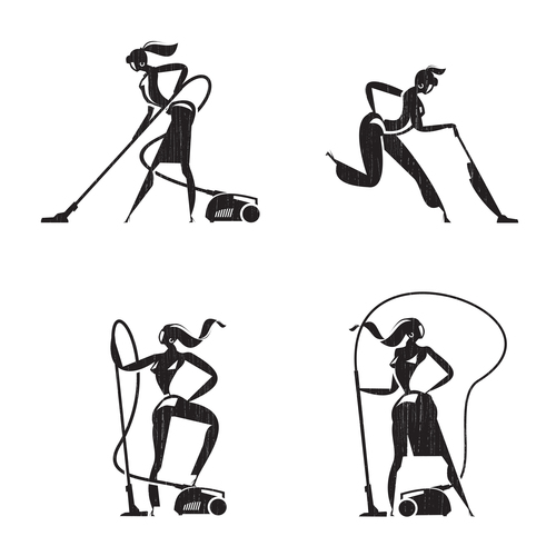 Vacuum cleaner icons Vector format