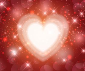 Valentines day heart background vector