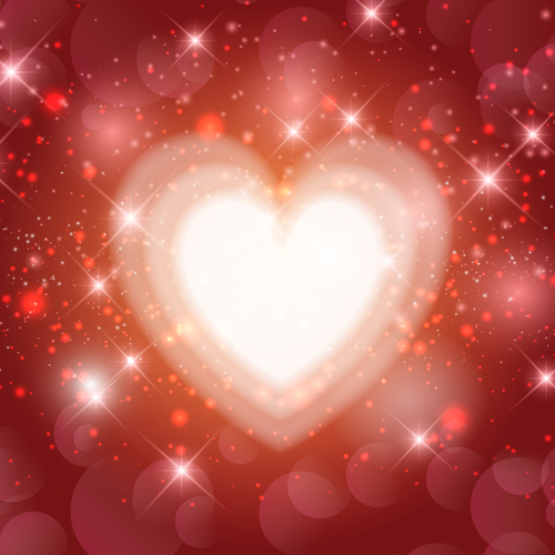 Valentines day heart background vector