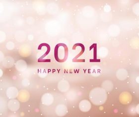 Virtual abstract 2021 new year background vector