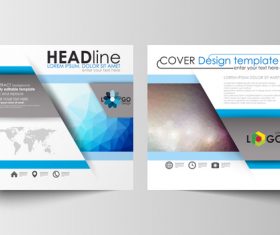 Virtual background brochure flyer vector