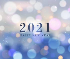 Virtual color abstract 2021 new year background vector