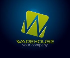 Warehouse logo design vector