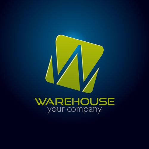 Warehouse logo design vector