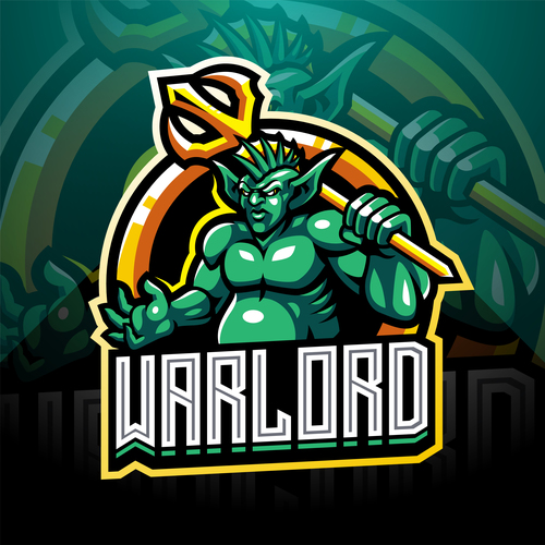 Warlord game icon design vector