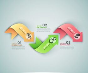 Wave templates of Infographics vector