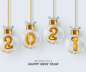 We wish you happy new year card vector