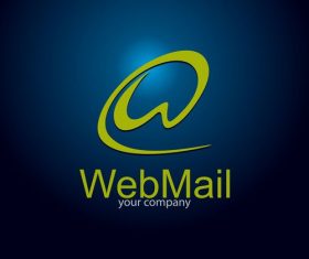 Webmail logo design vector