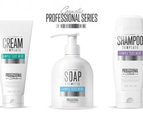 Well-known brand cosmetics advertising vector