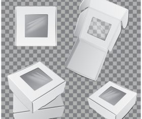 White packaging box vector