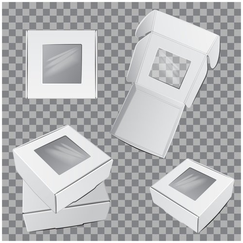 White packaging box vector