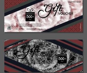 White silk thread background gift card voucher vector
