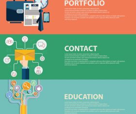 nformation education banner vector