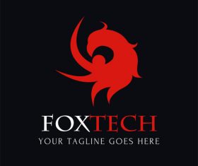 Abstract animal logo design vector