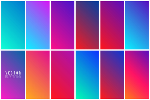 Abstract colorful background collection vector