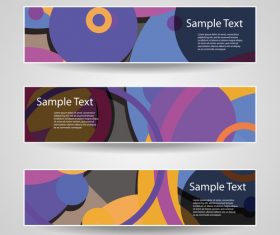 Abstract geometric bannercs background vector