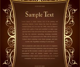 Announcement template vector