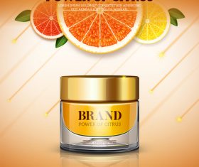 Bank cream citrus vector
