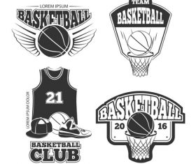 Basketball club emblem vector