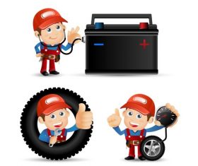 Battery diagnostic illustration vector