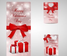 Beautiful Valentines day label design vector