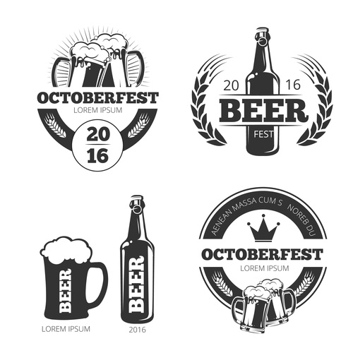 Beer emblem vector