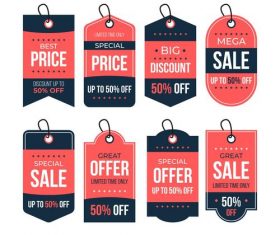 Best sale flat label design vector