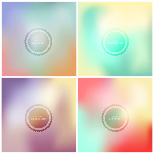 Blurry gradient abstract background vector