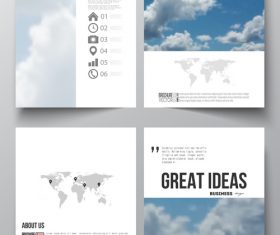 Brochure cover design template vector
